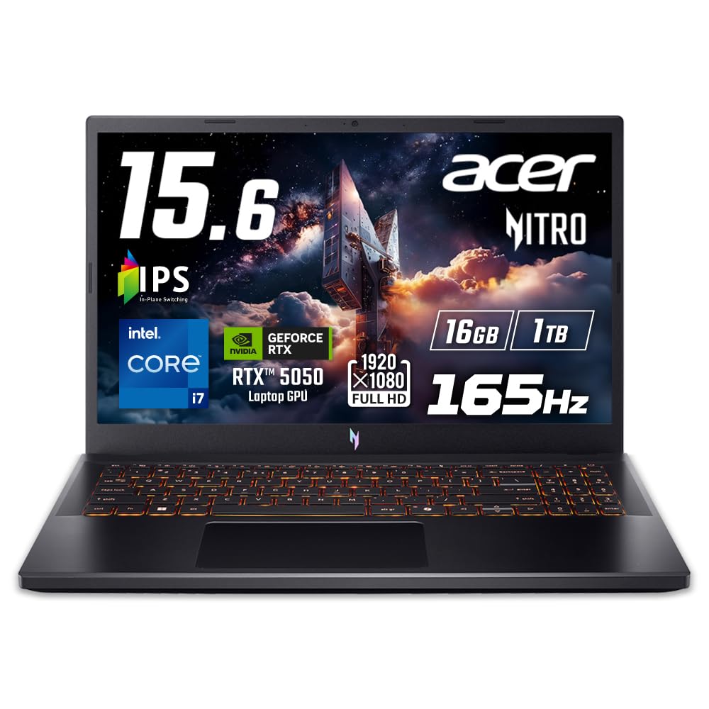 Amazon.co.jp: Acer Nitro V 15 Core i7 13620H RTX 5050 16GBメモリー